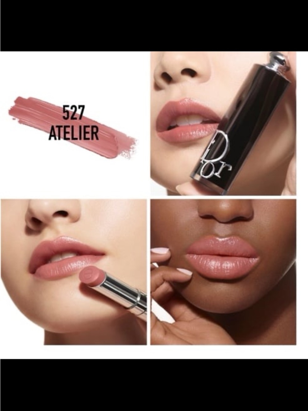Dior Addict Shine Lipstick Color: 527 Atelier - deep rosewood